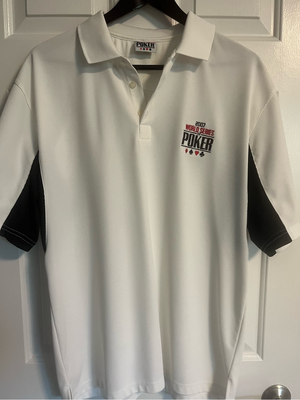 World Series 2007 White Polo Shirt Size L